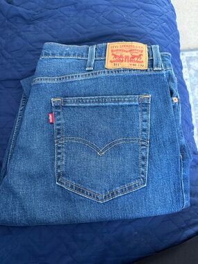 Levi's 511 Slim Straight Blue Denim Jeans with Red Tab